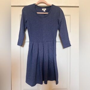 Puella Navy Blue 3/4 Sleeve Dress